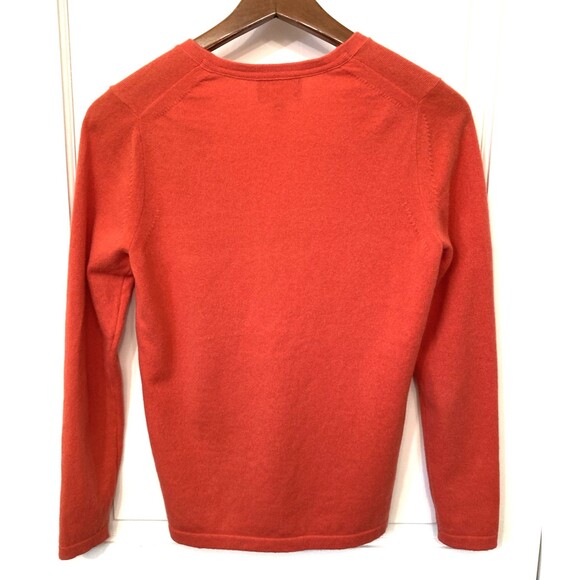 Pure Collection 100% Cashmere Coral V-Neck Cardigan 4 Old Money Luxury Capsule - Picture 4 of 10